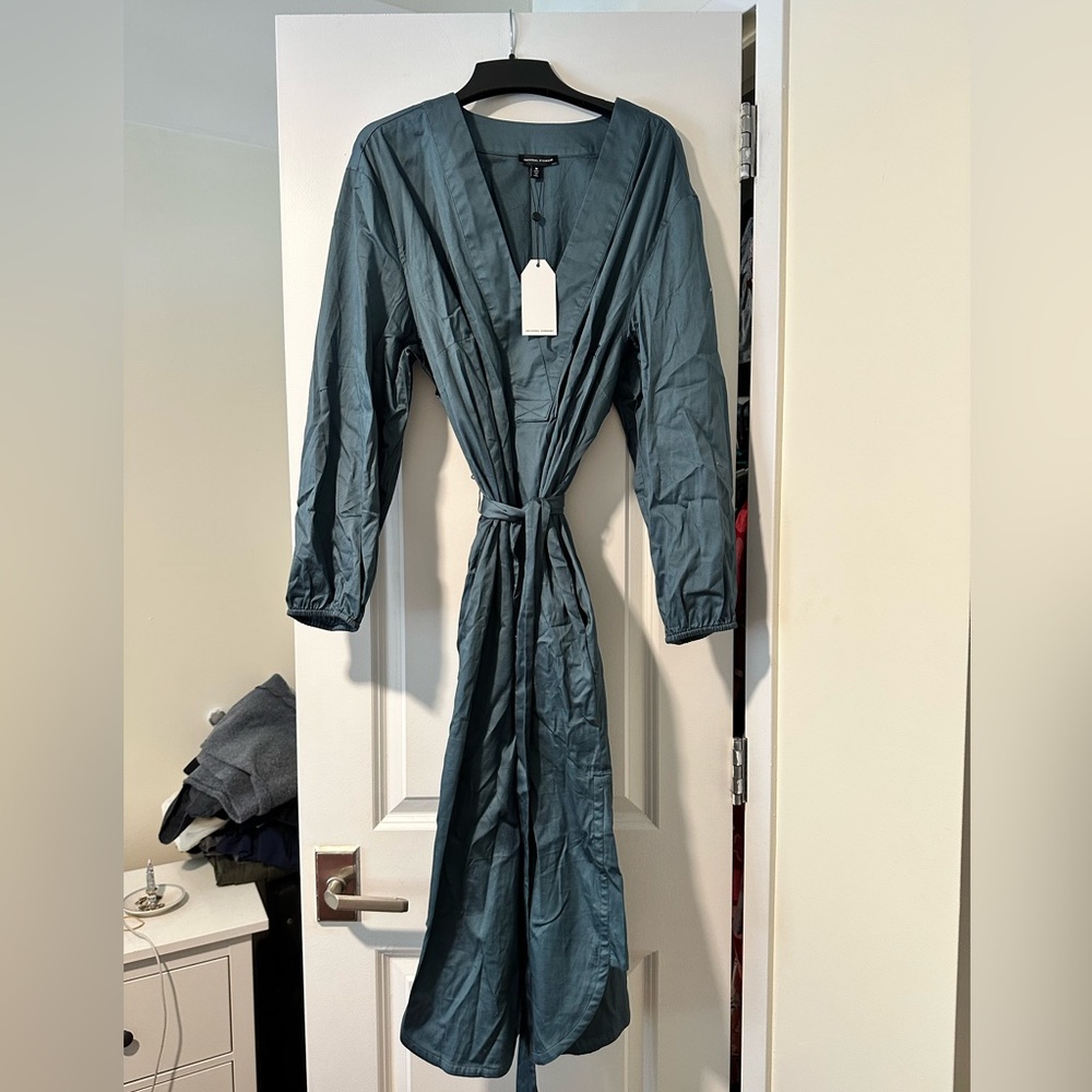 Universal Standard cotton wrap dress, NWT